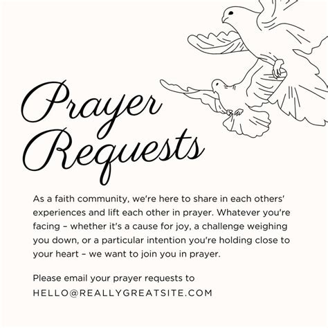 Example Prayer Templates