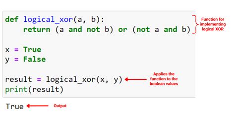 Example of XOR in Python