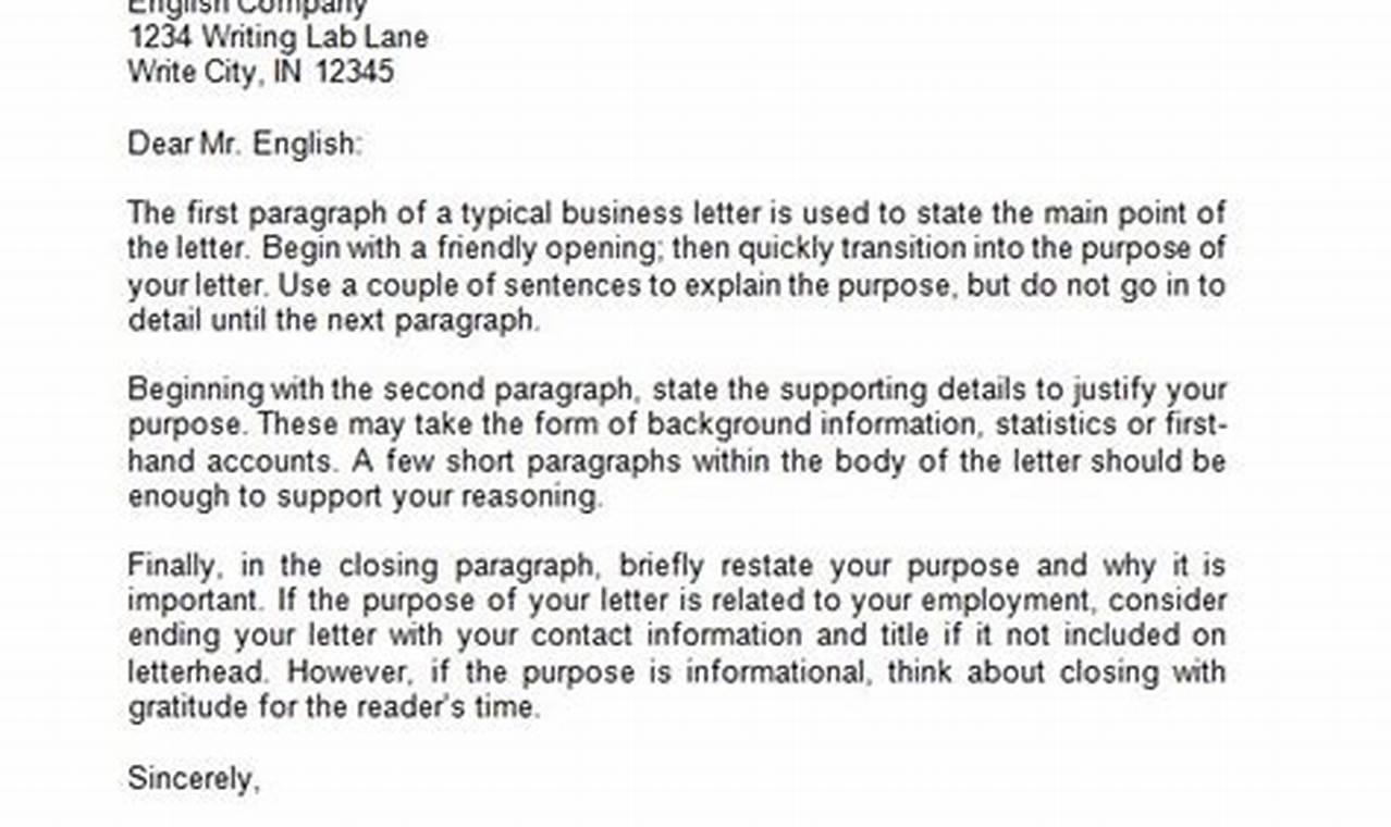 How to Write Effective Examples Of Business Letters: A Guide with Sample Templates