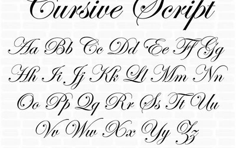 Examples Of Calligraphic Script Fonts