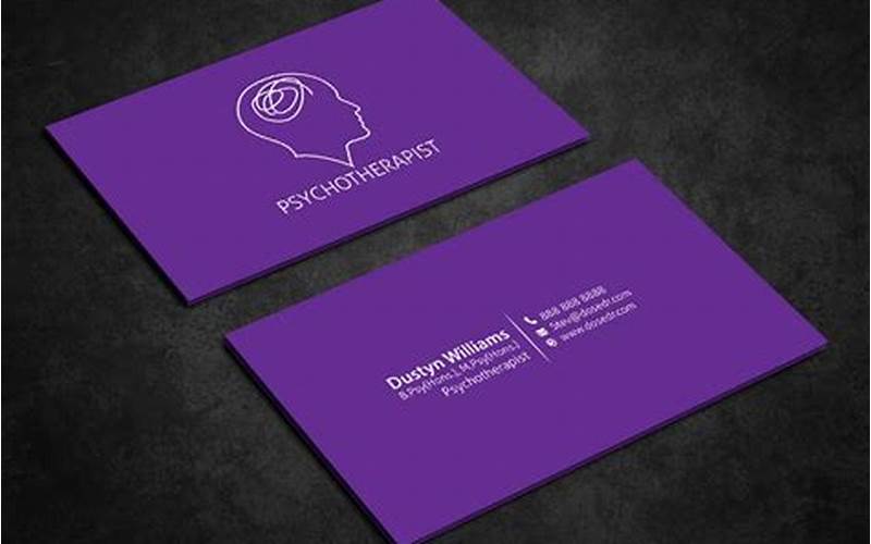 Examples Of Effective Psychotherapy Business Cards