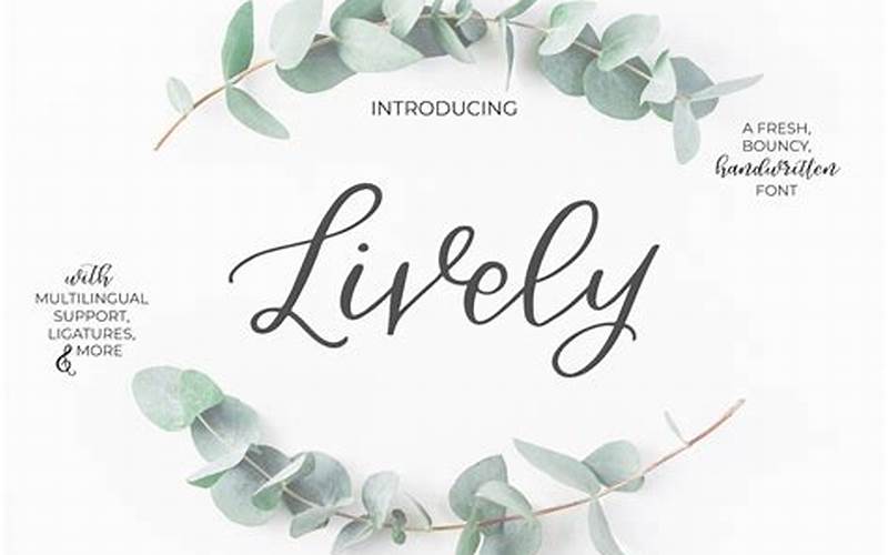 Examples Of Lively Script Fonts