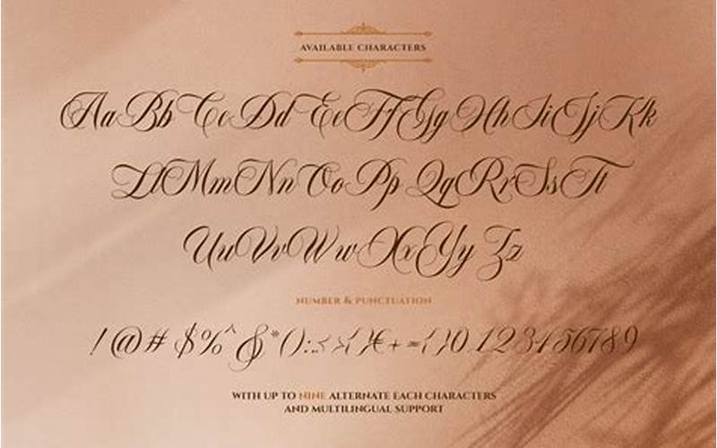Examples Of Luxury Script Fonts