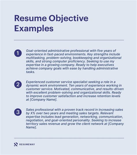 Examples And Tips For Writing A Resume Objective