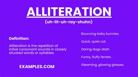 Examples Of Alliteration