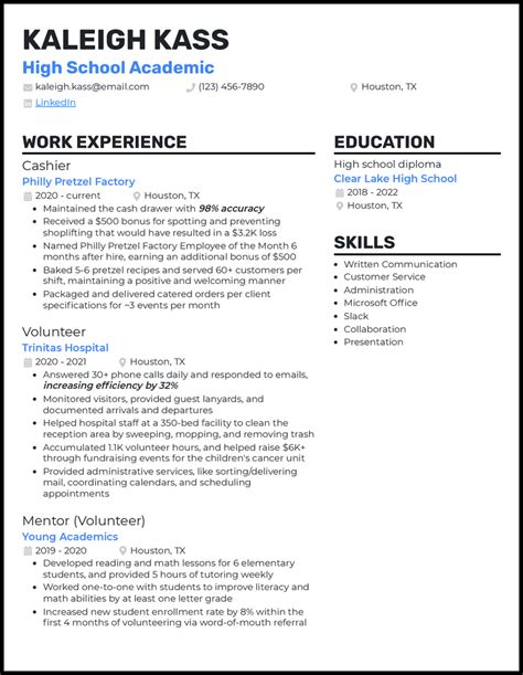 10 Stunning Examples of High School Resumes That Will Impress Any Employer