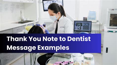 Examples Of Messages For Your Dentist