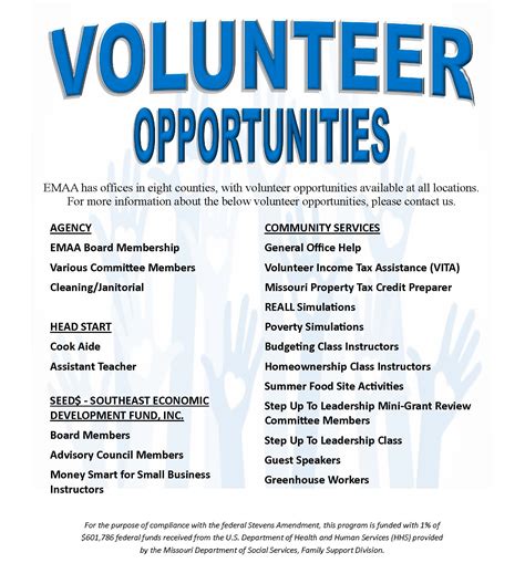 Examples Of Volunteer Programs