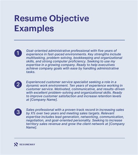 Examples And Tips For Writing A Resume Objective