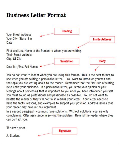 FREE 5+ Sample Business Letter Salutation in MS Word PDF