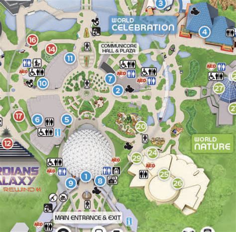 Map of Disney World
