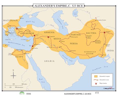 Alexander The Great Empire Map