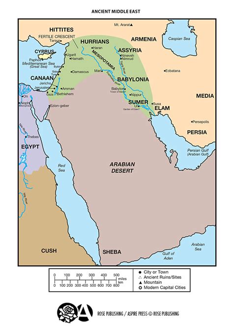 Ancient Map of Middle East