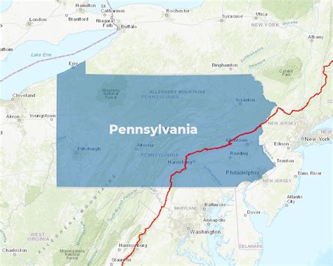 Appalachian Trail In Pennsylvania Map