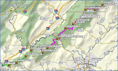 Appalachian Trail Map In Virginia