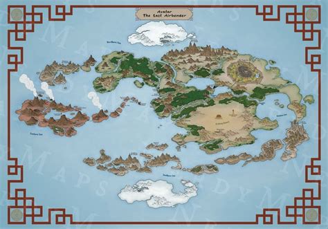Avatar The Last Airbender Map