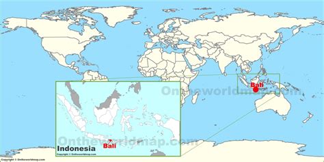 Bali Map In The World