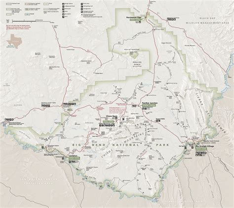 Big Bend National Park Map