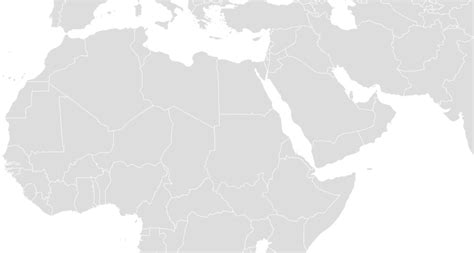 Blank Map of the Middle East