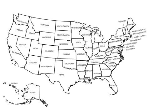 Examples of MAP implementation in various industries Blank United States Map Printable