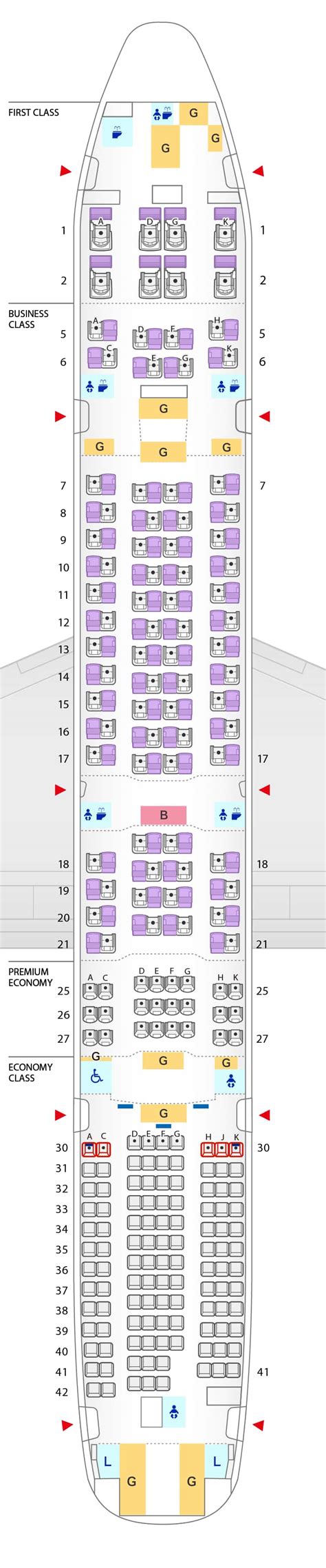 Boeing 777 300er Seat Map