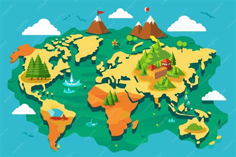 Cartoon Map of the World