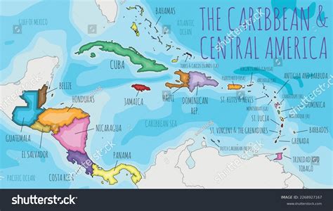 Central America and Caribbean Map with examples of MAP implementation in various industries