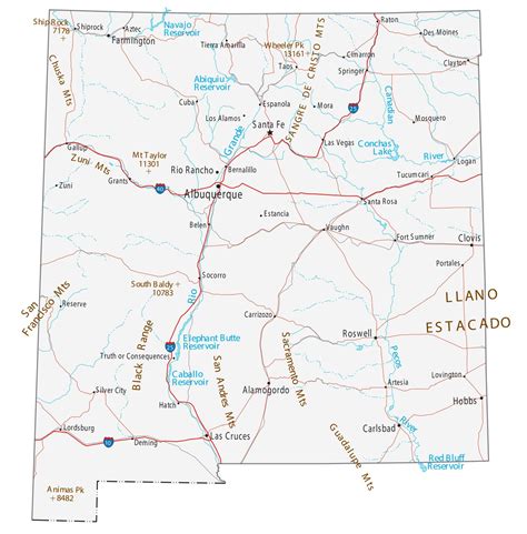 Map of New Mexico