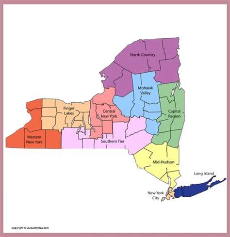 County Map of New York
