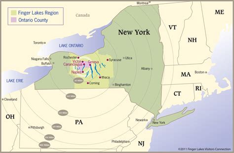 Finger Lakes Map New York