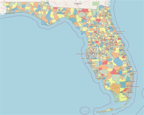 Florida Map with Zip Codes