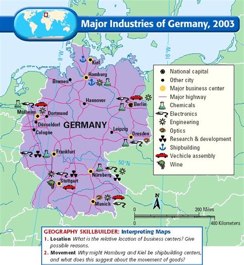 Frankfurt on Map of Germany