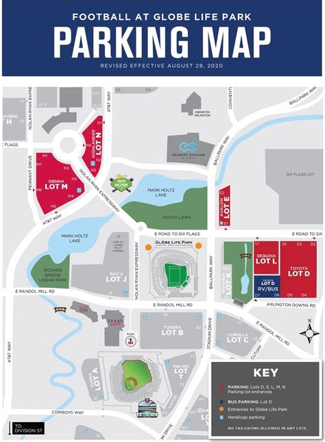 Globe Life Field Parking Map
