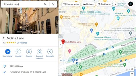 restaurant on a map