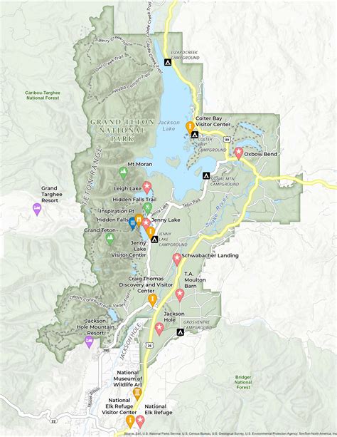 Grand Teton National Park Map