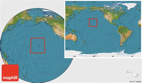 MAP of Hawaii on the World Map