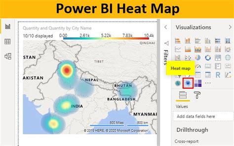 Example of Heat Map in Power BI