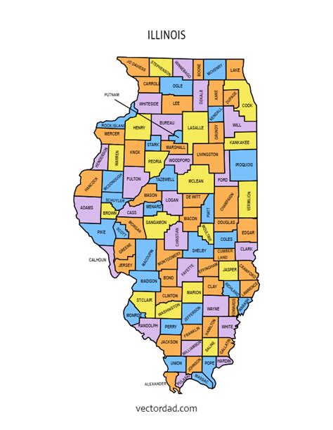 map of Illinois with cities