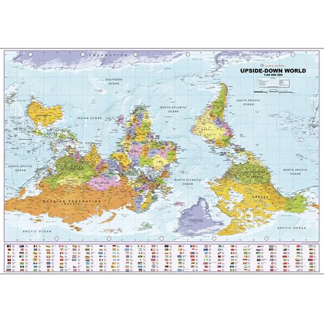 world map upside down