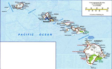 Hawaii Island Names Map