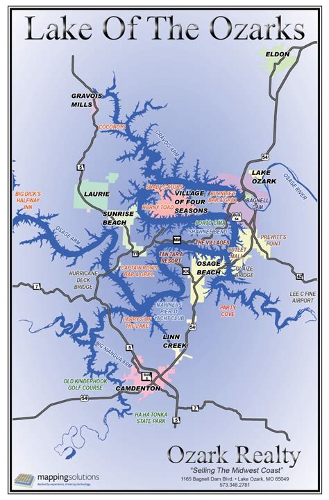 map of Lake of the Ozarks