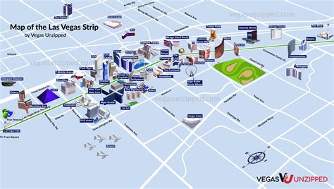 Las Vegas Strip Hotels Map