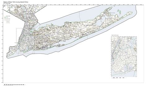 Long Island Map Zip Codes