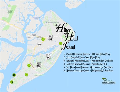 Map of Hilton Head, South Carolina