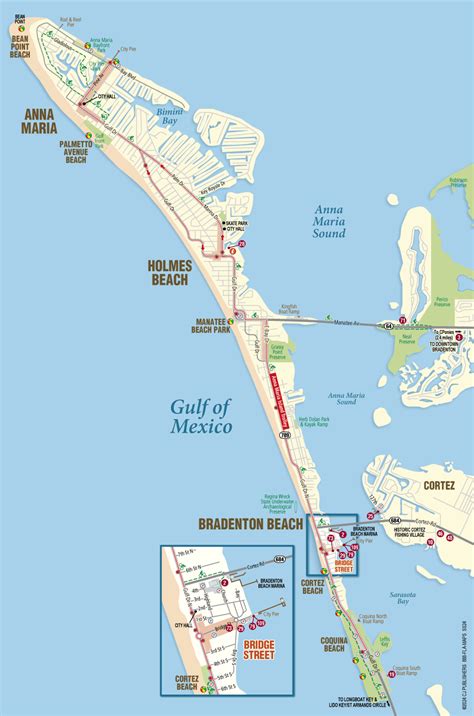 MAP of Anna Maria Island, Florida