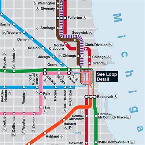 Map Of Blue Line Chicago