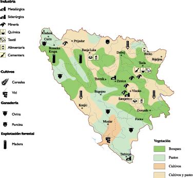 MAP of Bosnia and Herzegovina