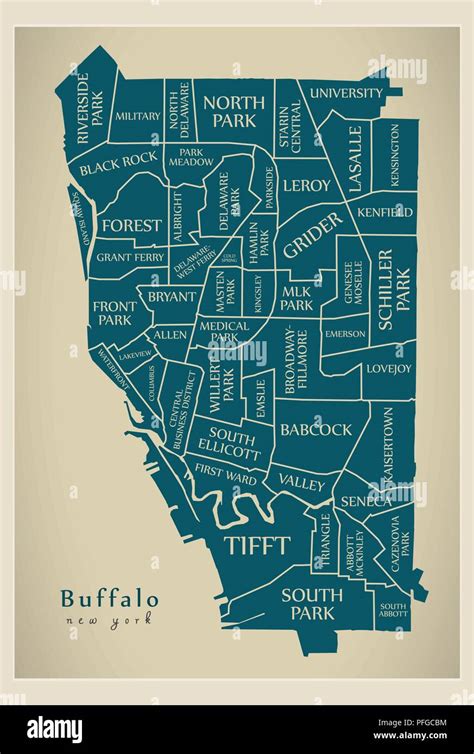 Map of Buffalo, New York