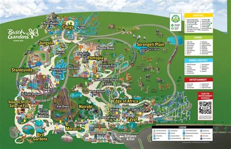 Map of Busch Gardens Tampa