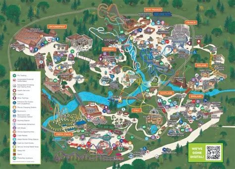 A map of Busch Gardens Williamsburg